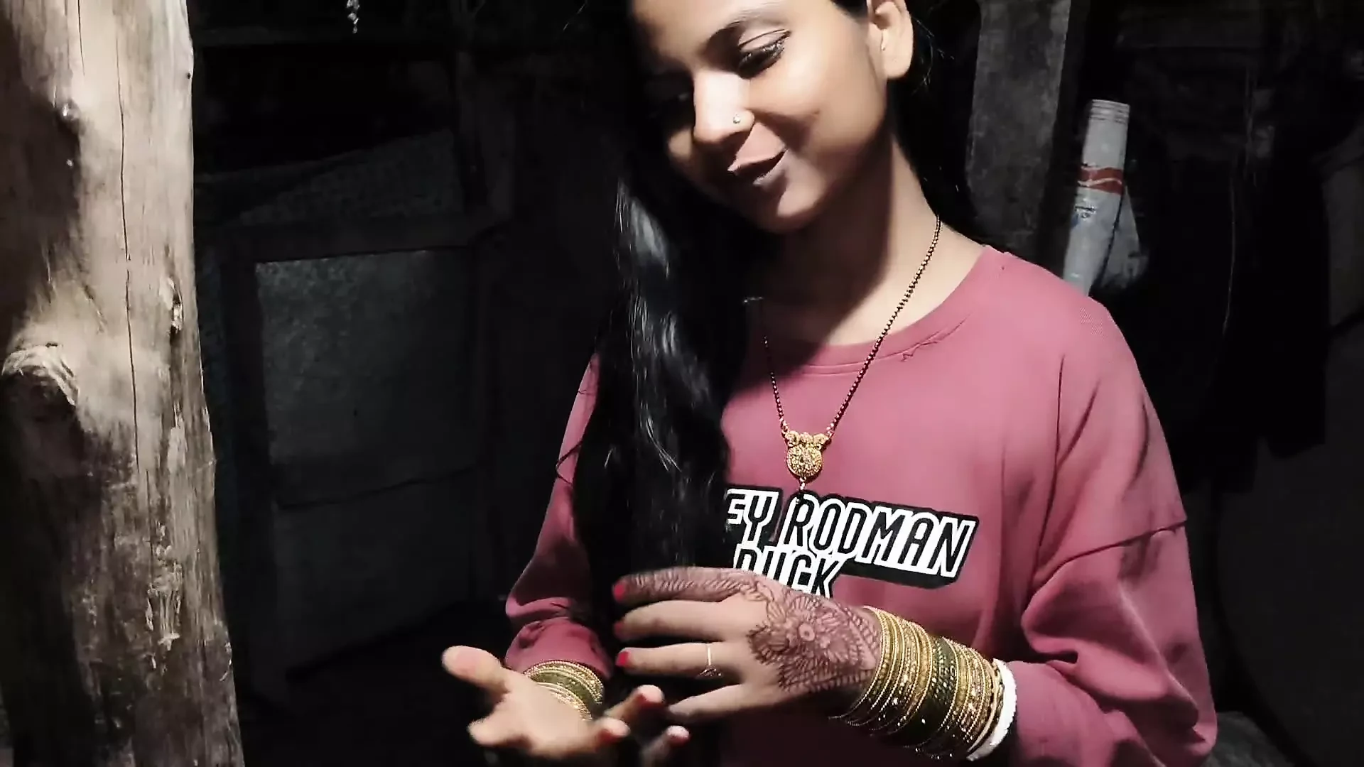 Cute newly married girls full night fuck in hindi video