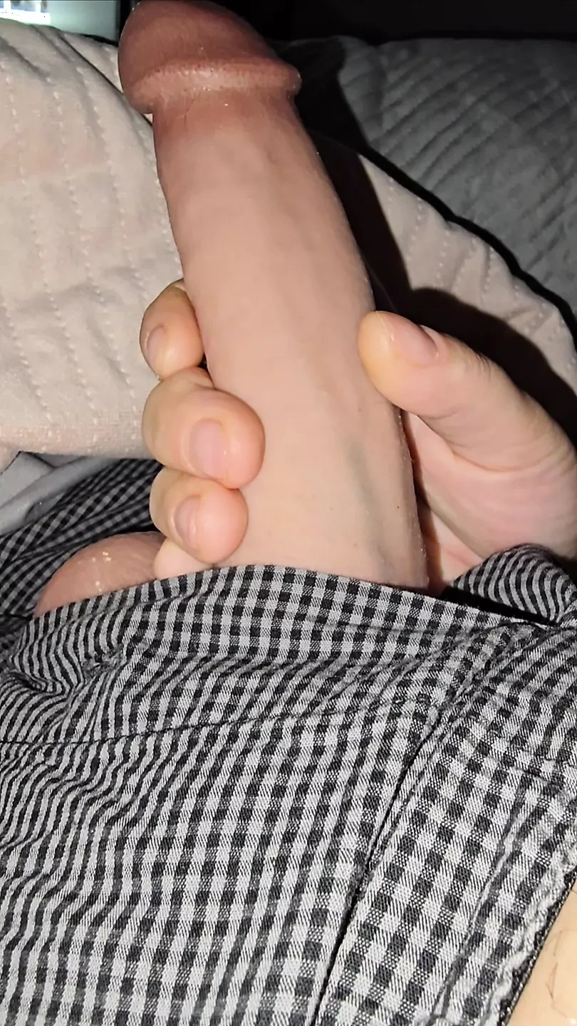 Step mom pulled out step son dick with balls and handjob his big dick