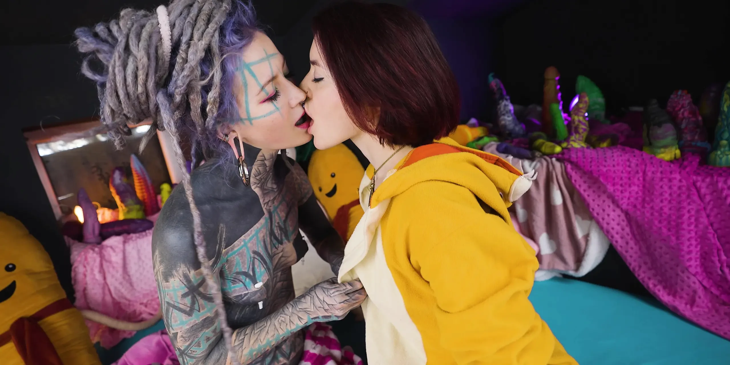 Pillow Fight & Lesbian Fun with Anuskatzz