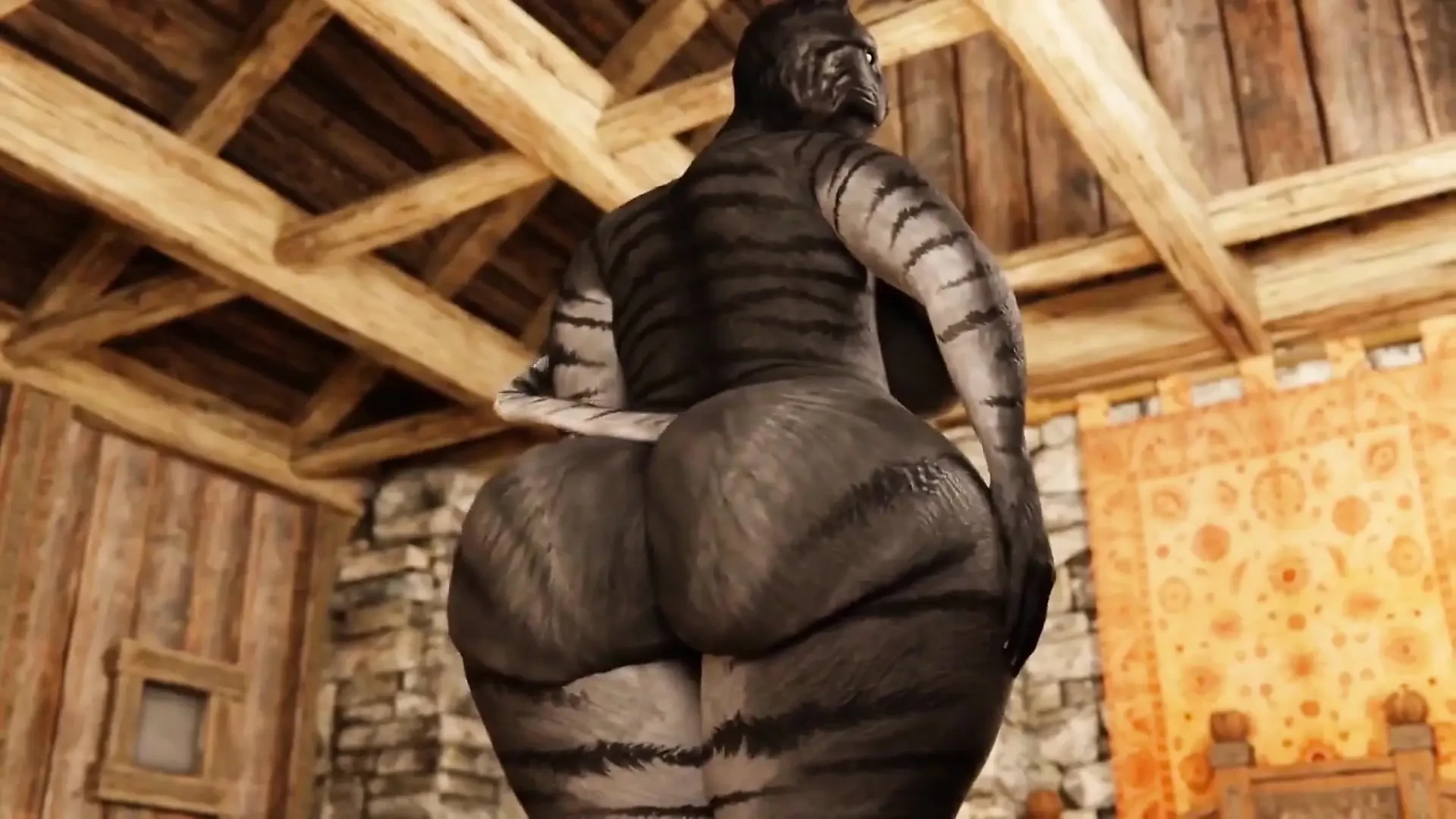 Big Cat – Small Lizard (no Sound) (furry Sex)