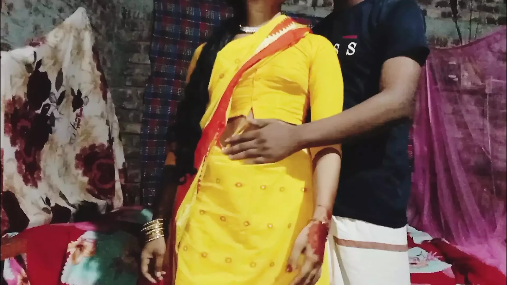 New Married Couple having romantic sex