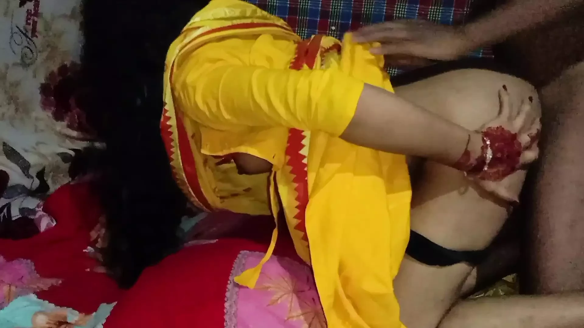 first night sex story of newly married couples. Wife Sex with Husband with Passionate Love Enjoying