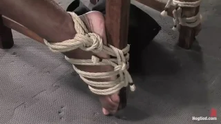 Hogtied Welcome Sexy MILF Monique for Her First Hardcore Bondage Experience