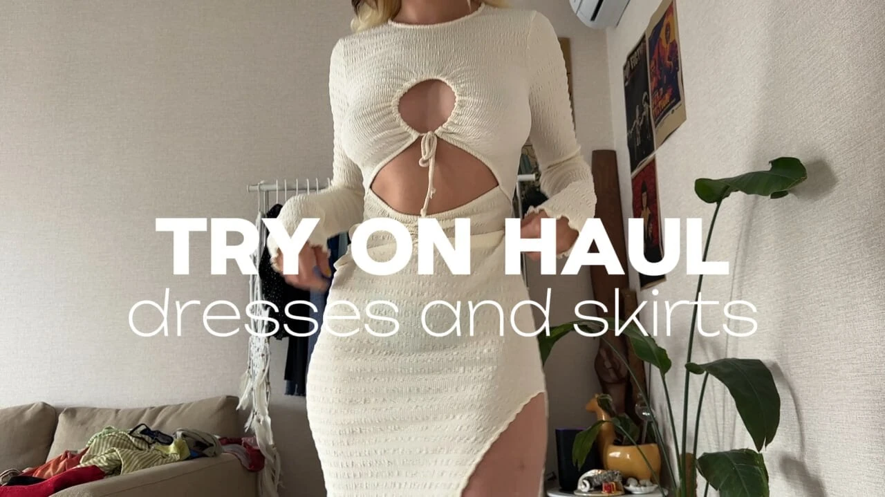 Try on haul dresses and skirts