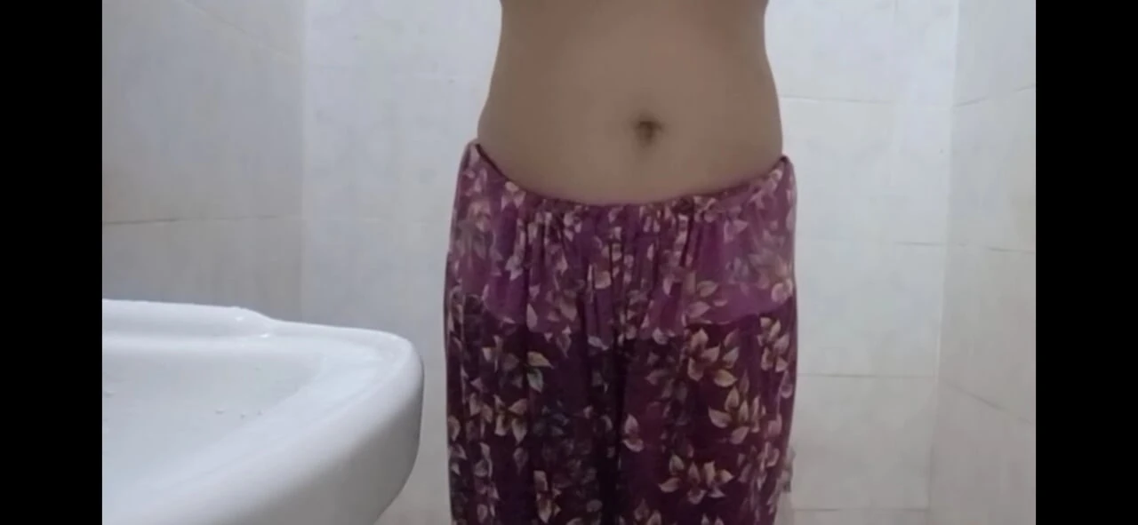 Busty Teen Gets Peeked on in Shower & Start masturbating in Bathroom!