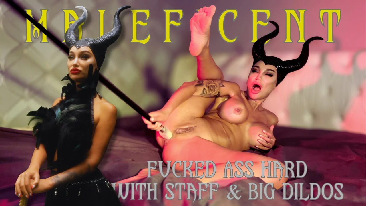 Maleficent Monika Fox Fucked Her Ass Hard With A Staff & Big Dildos With Squirt & Prolapse