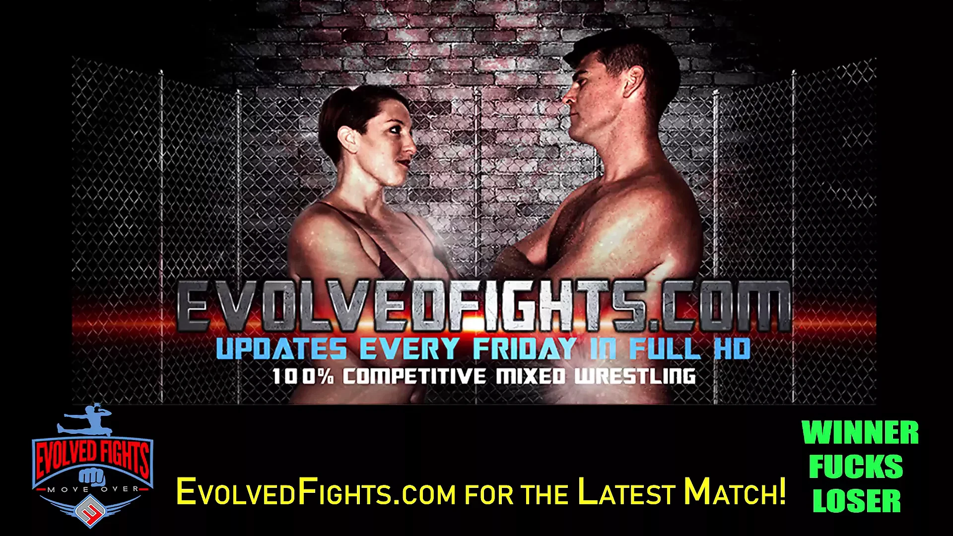 Miss Demeanor Nude Wrestling a Guy Pegging His Loser Ass