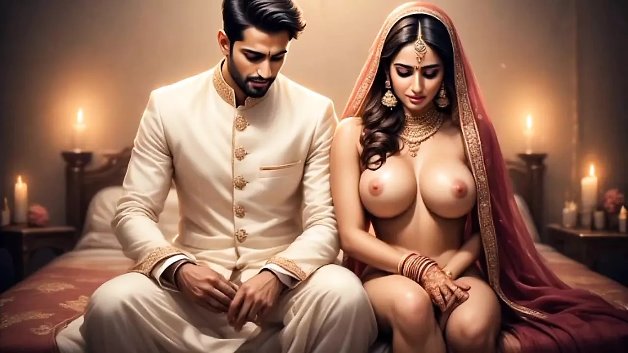 Beautiful indian housewife aunty boobs press