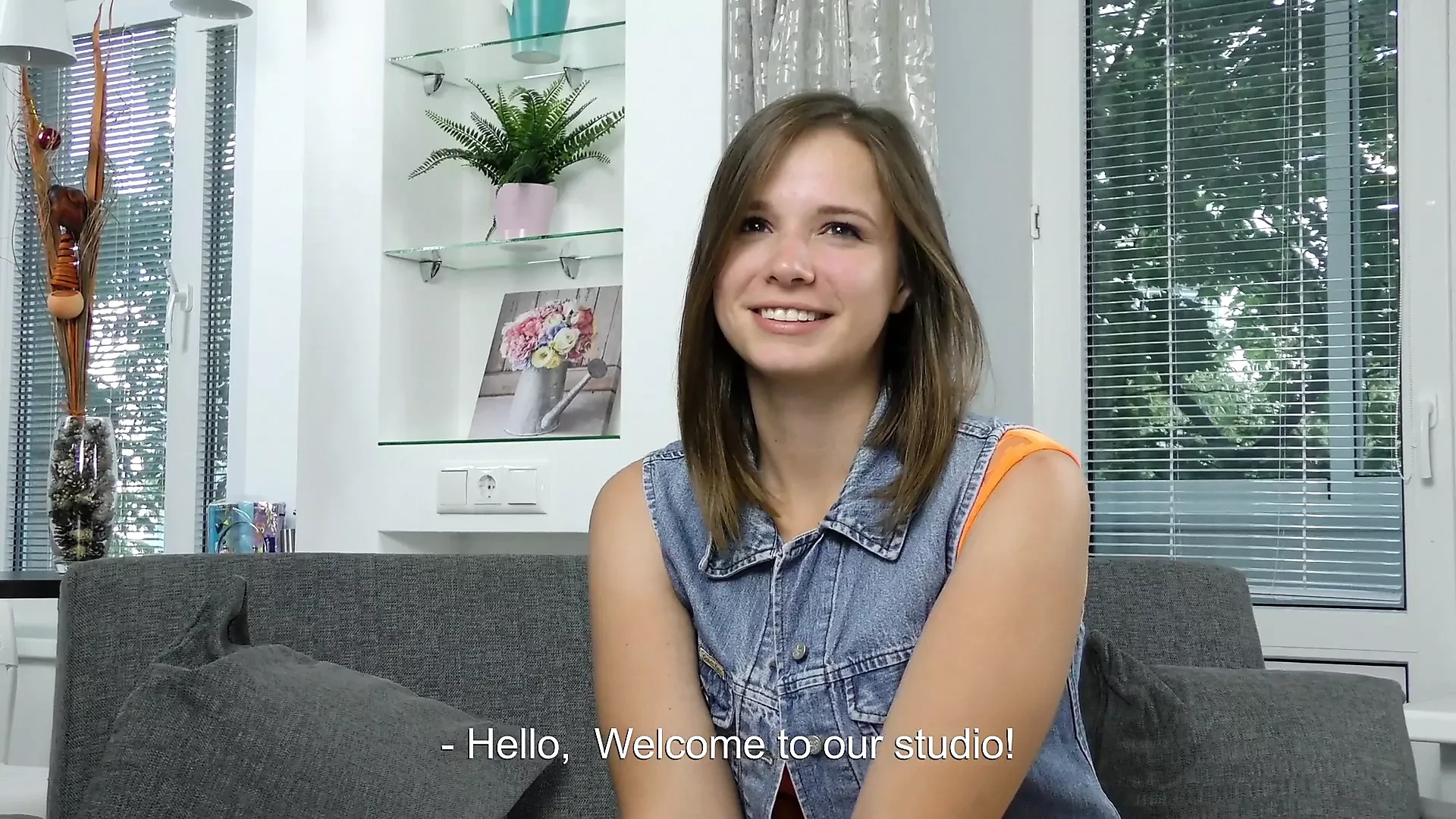 Virgin casting and masturbation of chubby Sandra Bulka