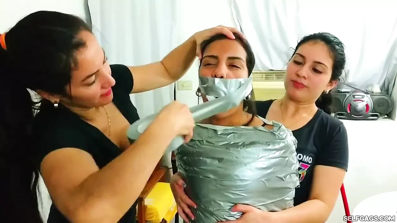 Young Girl Mummified Gagged And Hooded With Dirty Panties!