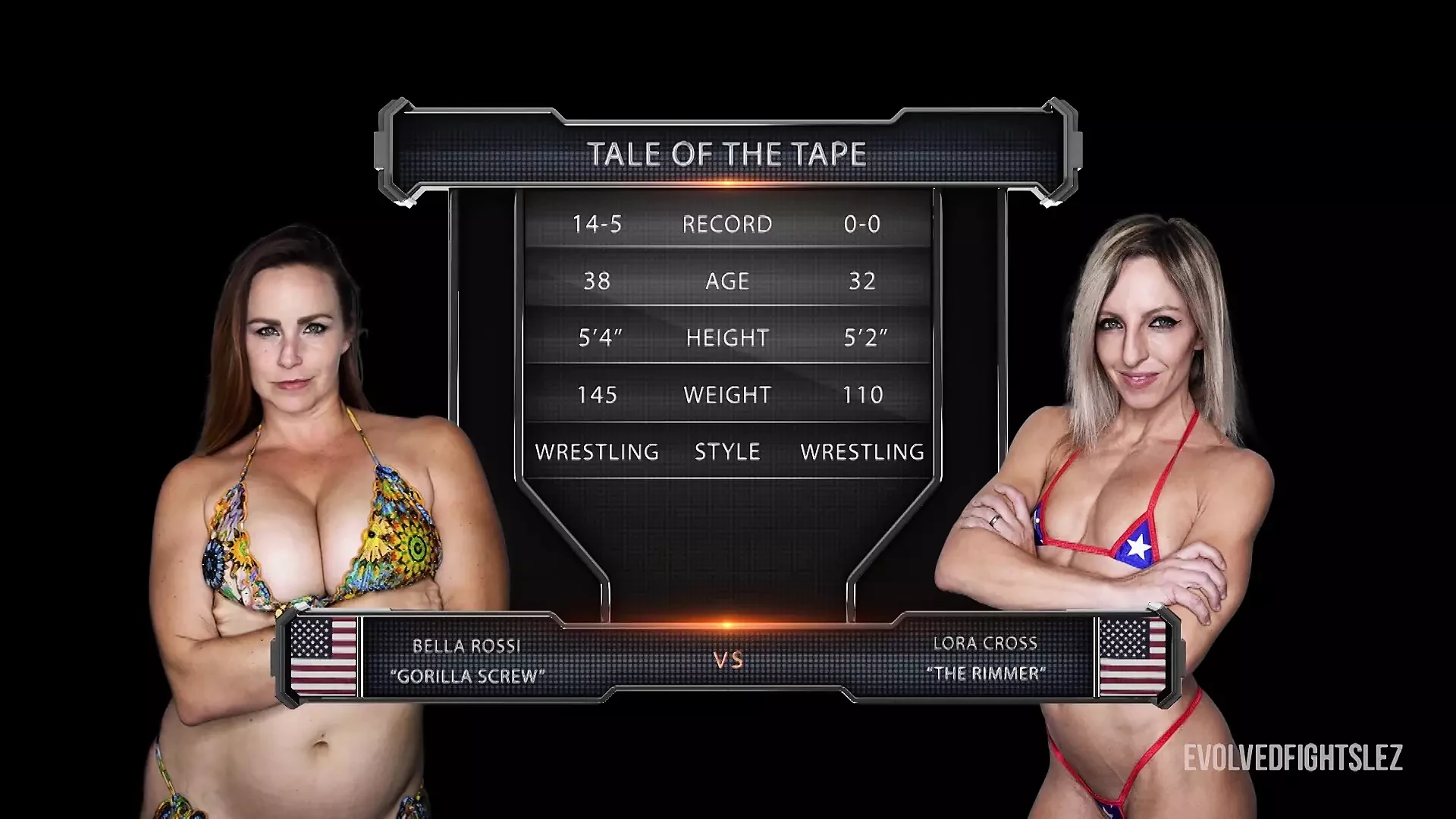 Bella Rossi vs Lora Cross – Lesbian Sex Fighting