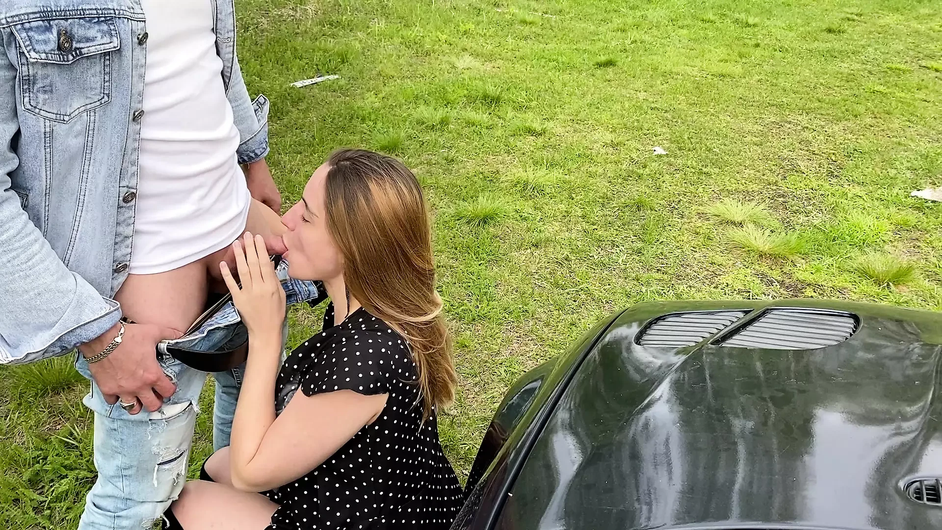 I drove my friend’s wife home and fucked her on the hood of the car