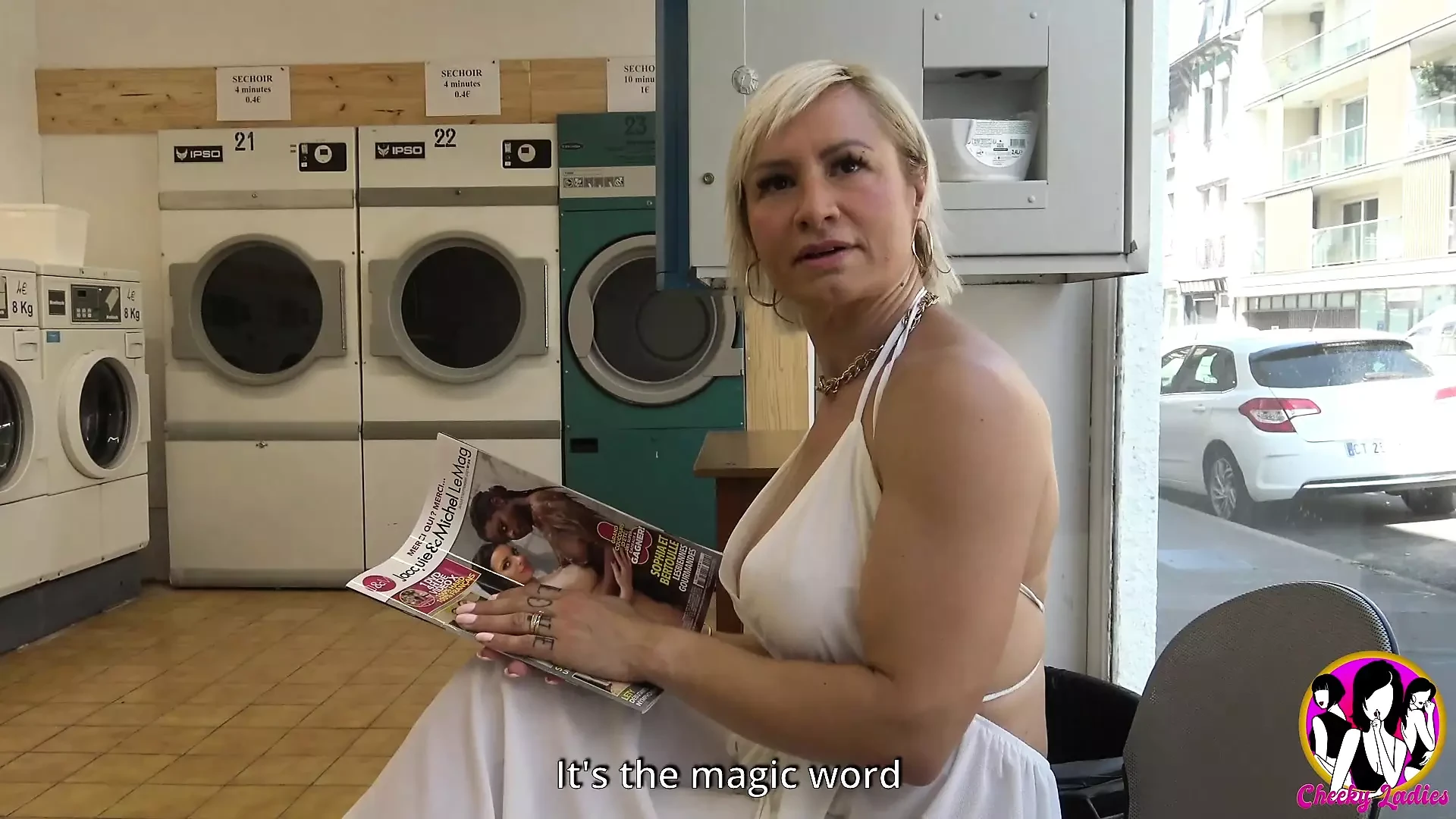 Ultra hot blonde Kimi fucked both hole with 2 hard cocks