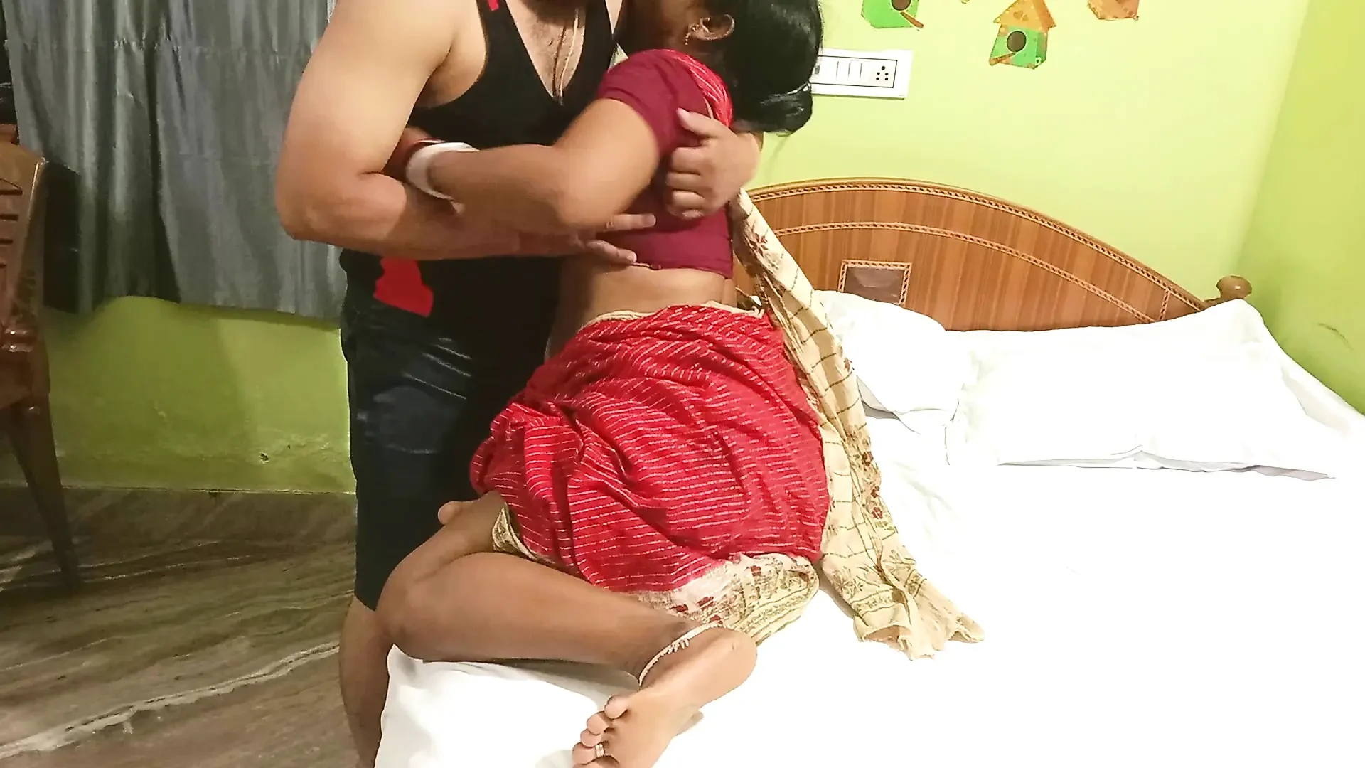 Brother In Law Hardcore Hot Indian Sex with Myra Bhabhi while Fingering Pussy on Bed