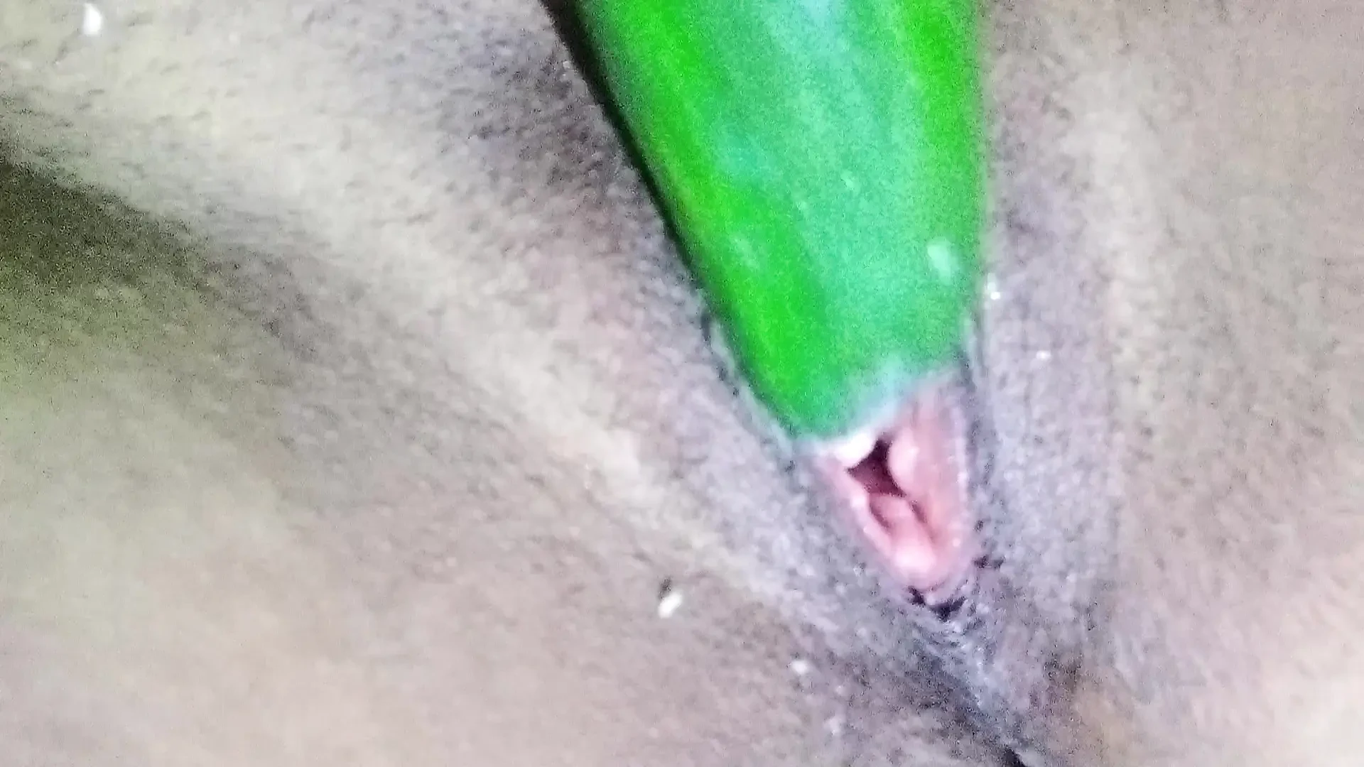 Long cucumber in my pussy