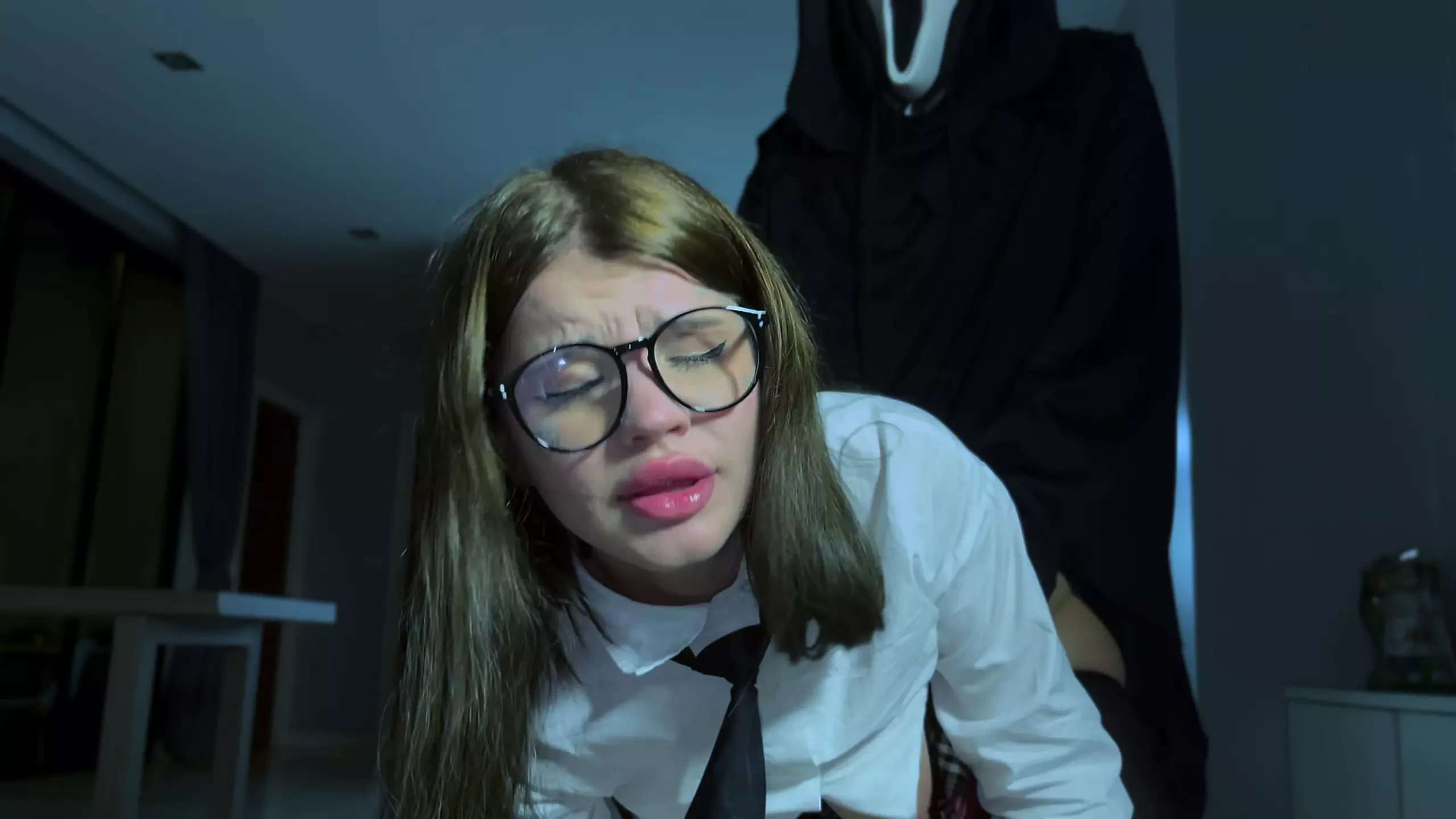 Hard Anal with Screaming. Porn Parody of the Movie “scream” Halloween