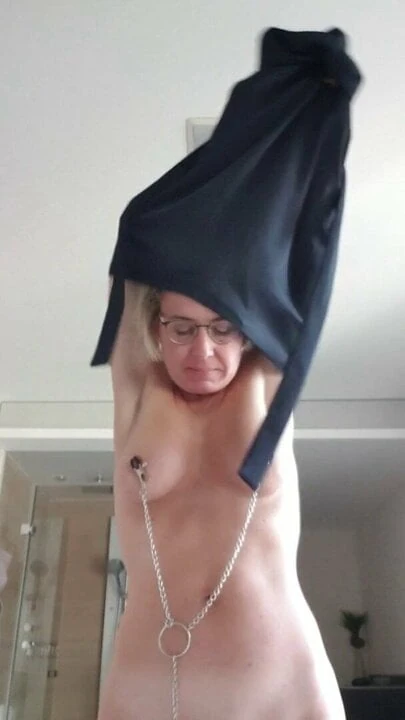 Julies boob at office2