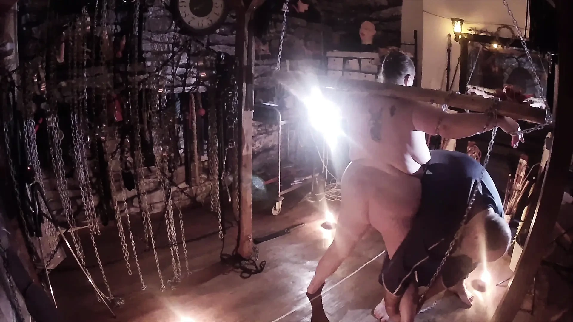 Part 2:- Lanista Bear and Domina Satana wax and heat play.