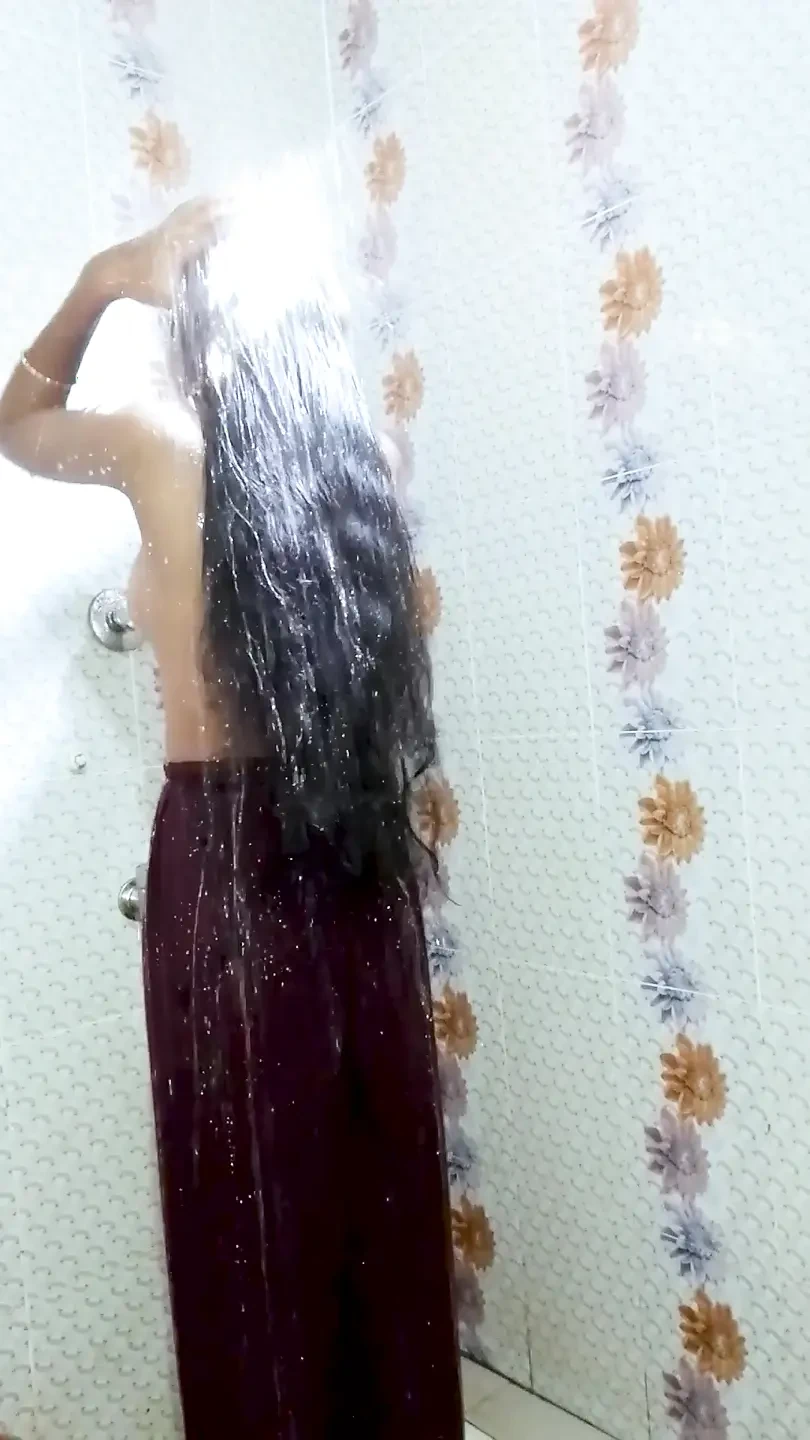 Desi Student Girl Sumaiya Bathroom Fingering Hairy Pussy with Orgasm