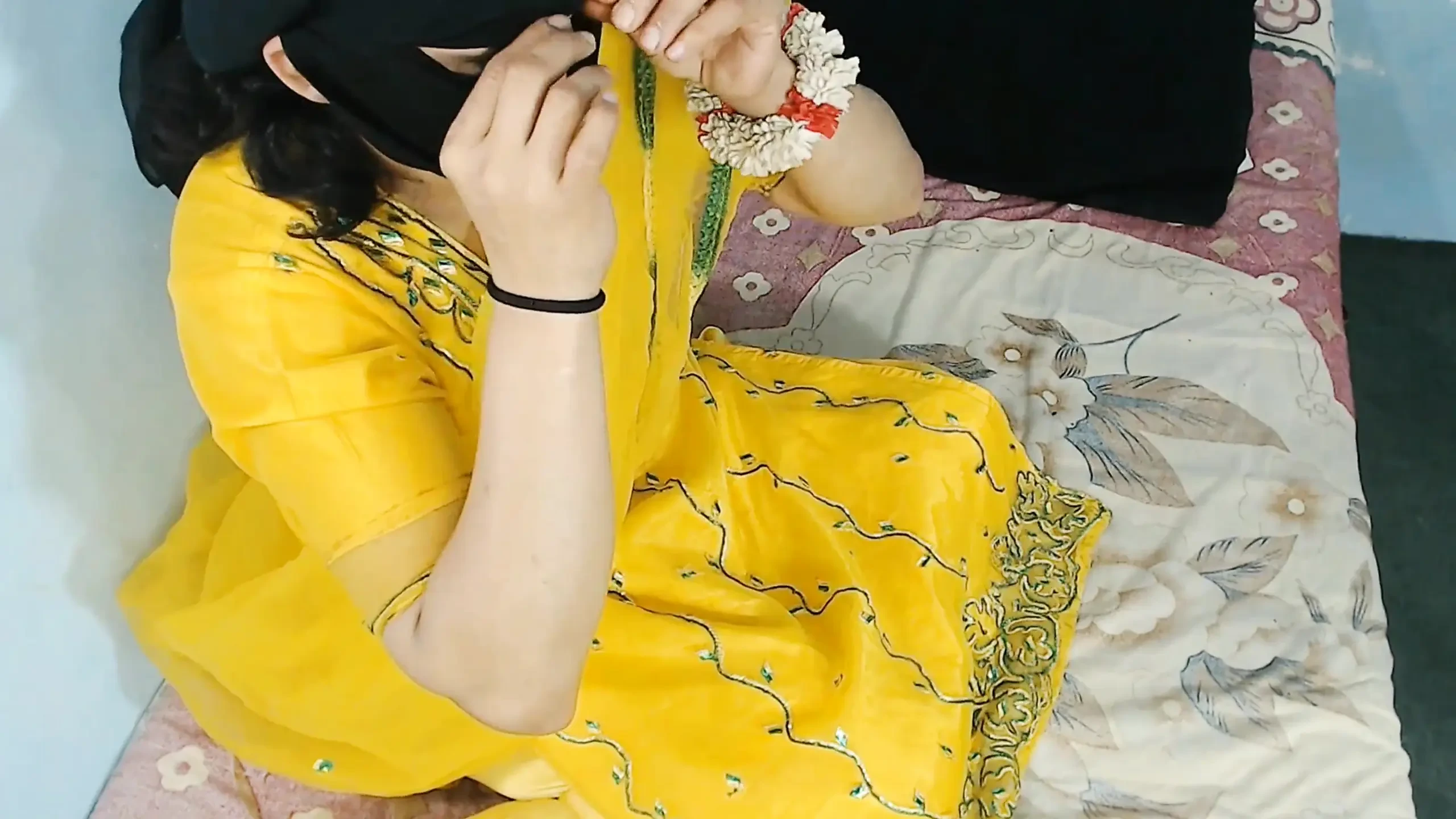 Newly Married Couple Having Sex In Home.