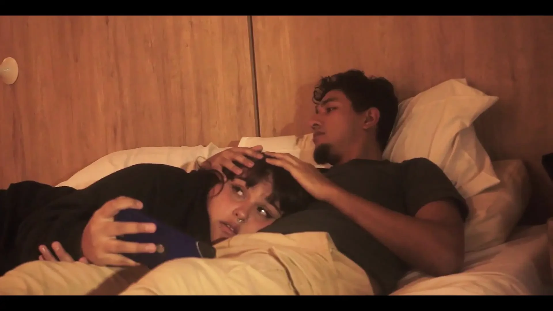 Watching Netflix with My Stepsister but I Couldn’t Help but Put My Penis in Her Mouth, They Almost Discovered Us!!