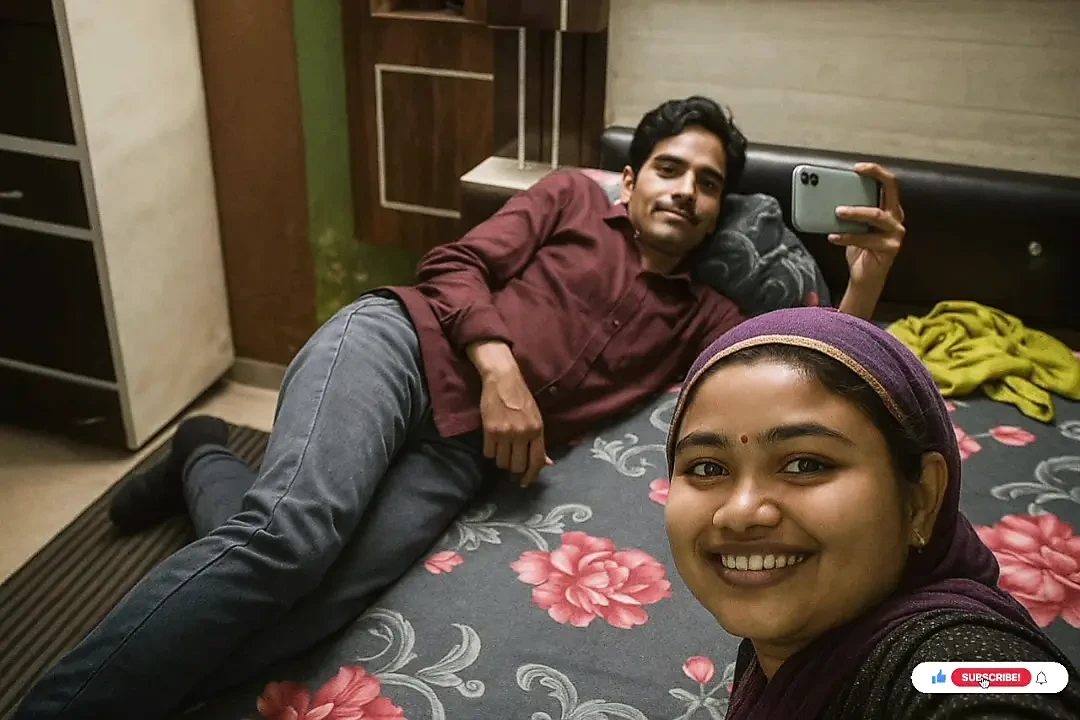 Pakisthani Village Stepsister savita Hot Romantic With bed kiss By -Snapchat143