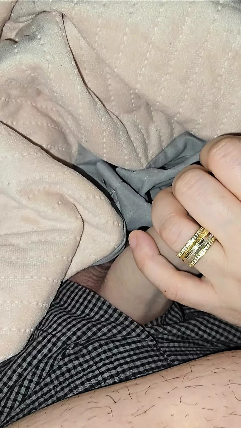 Step mom challenge step son to pull out his dick for a handjob in frot of his girlfriend