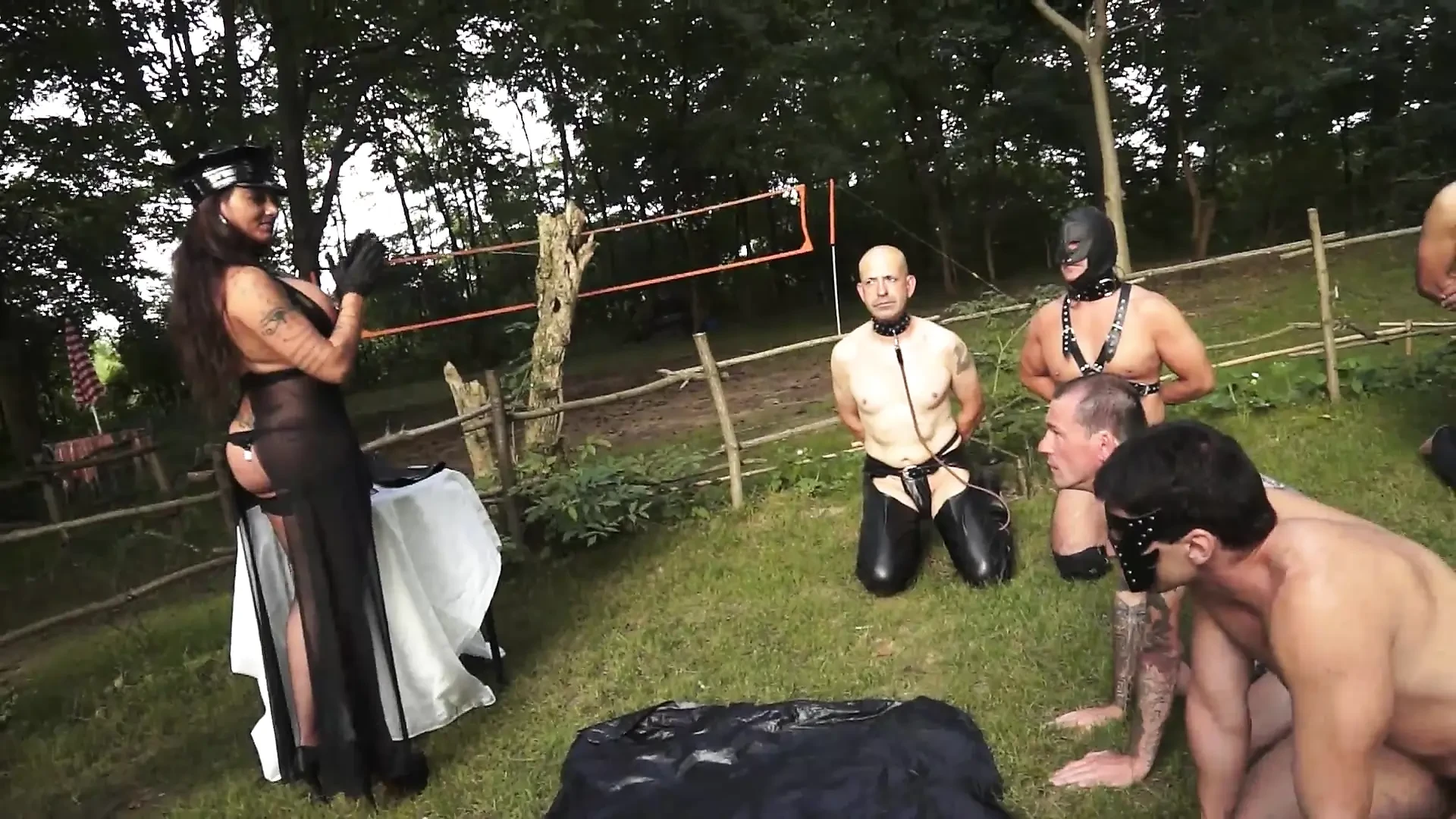 Piss Drinking Male Sex Slaves Whipping by Mistress