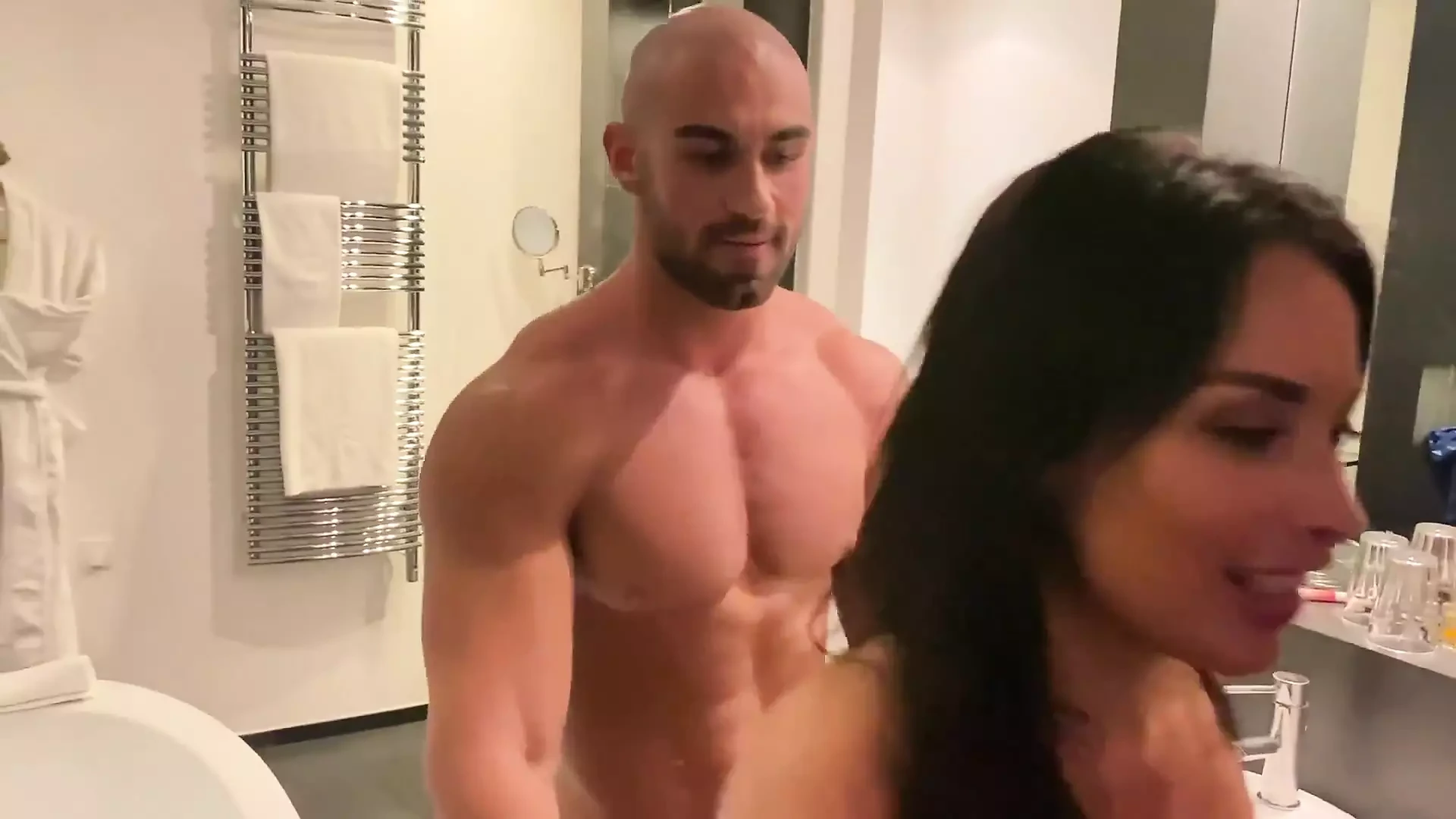 Anissa Kate Fucked Hard by Muscle Guy in Her Hotel Room