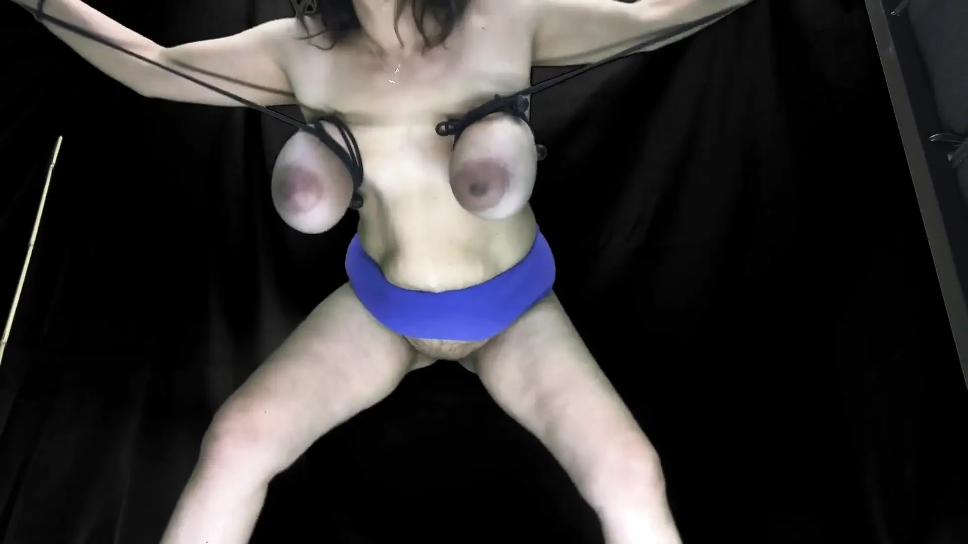 Tits Tied Hanging Straight Down Cam 2