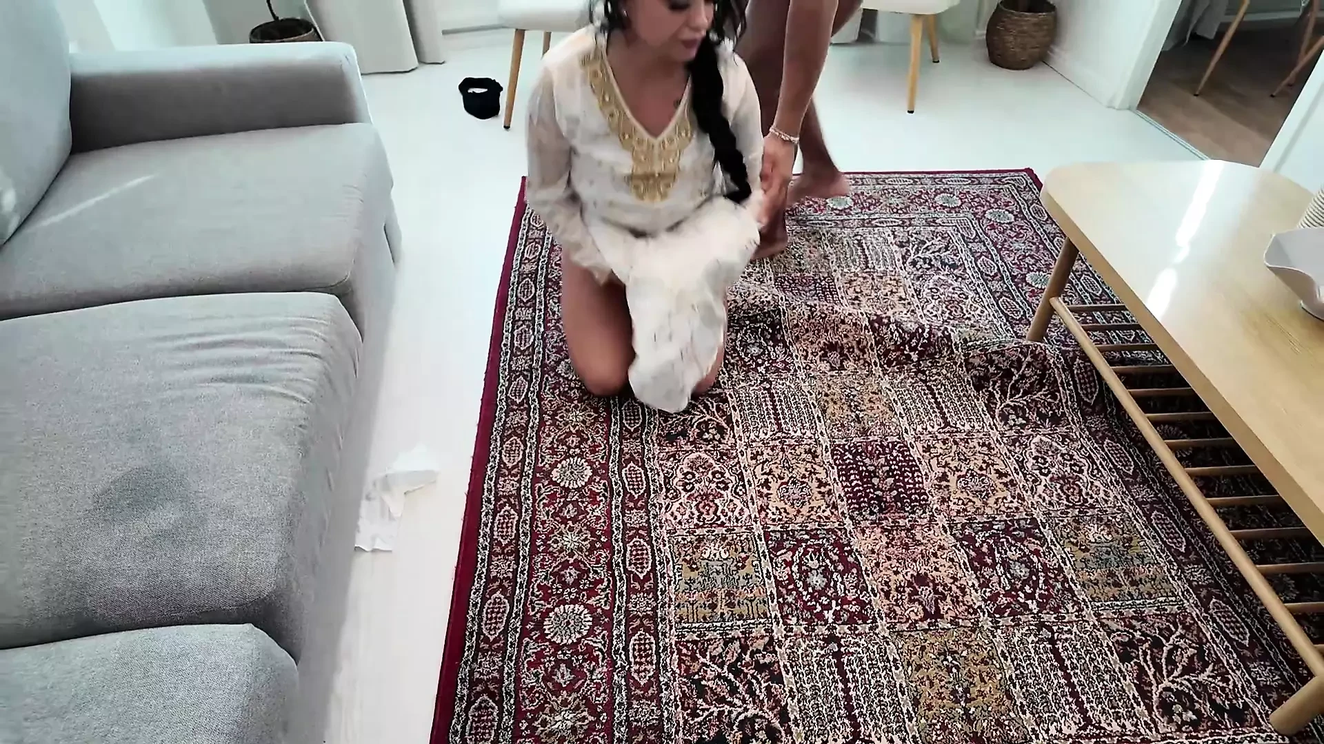 Arab wife gets fucked by a big black cock