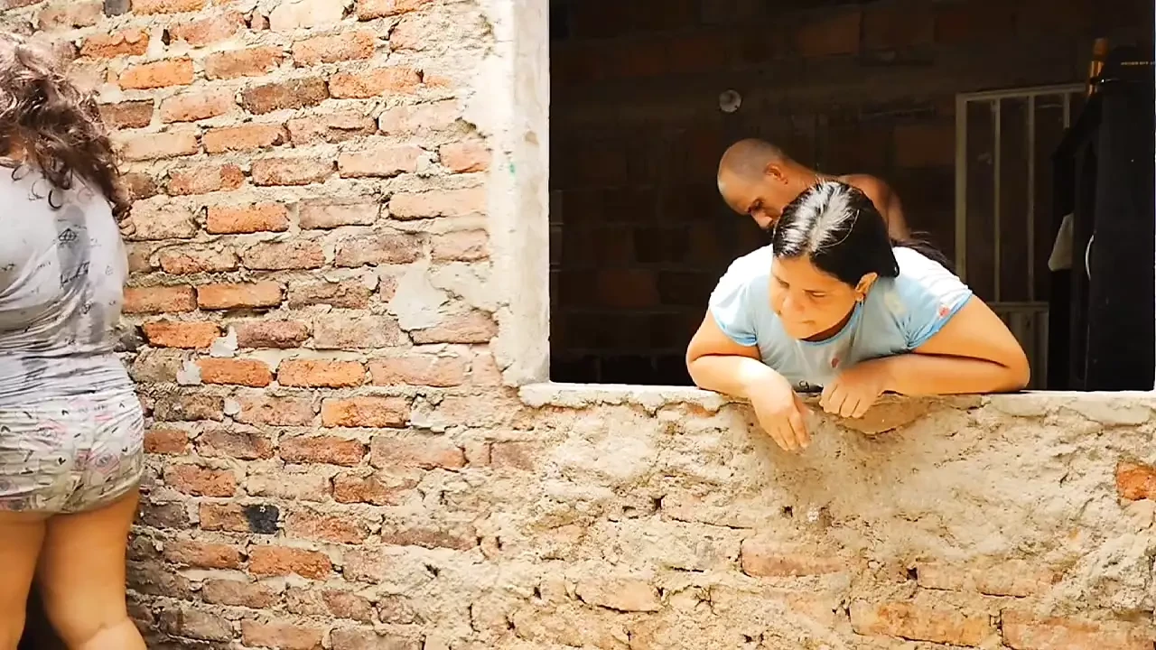 Perverted stepfather fucks his stepdaughter’s ass while his wife does the laundry.