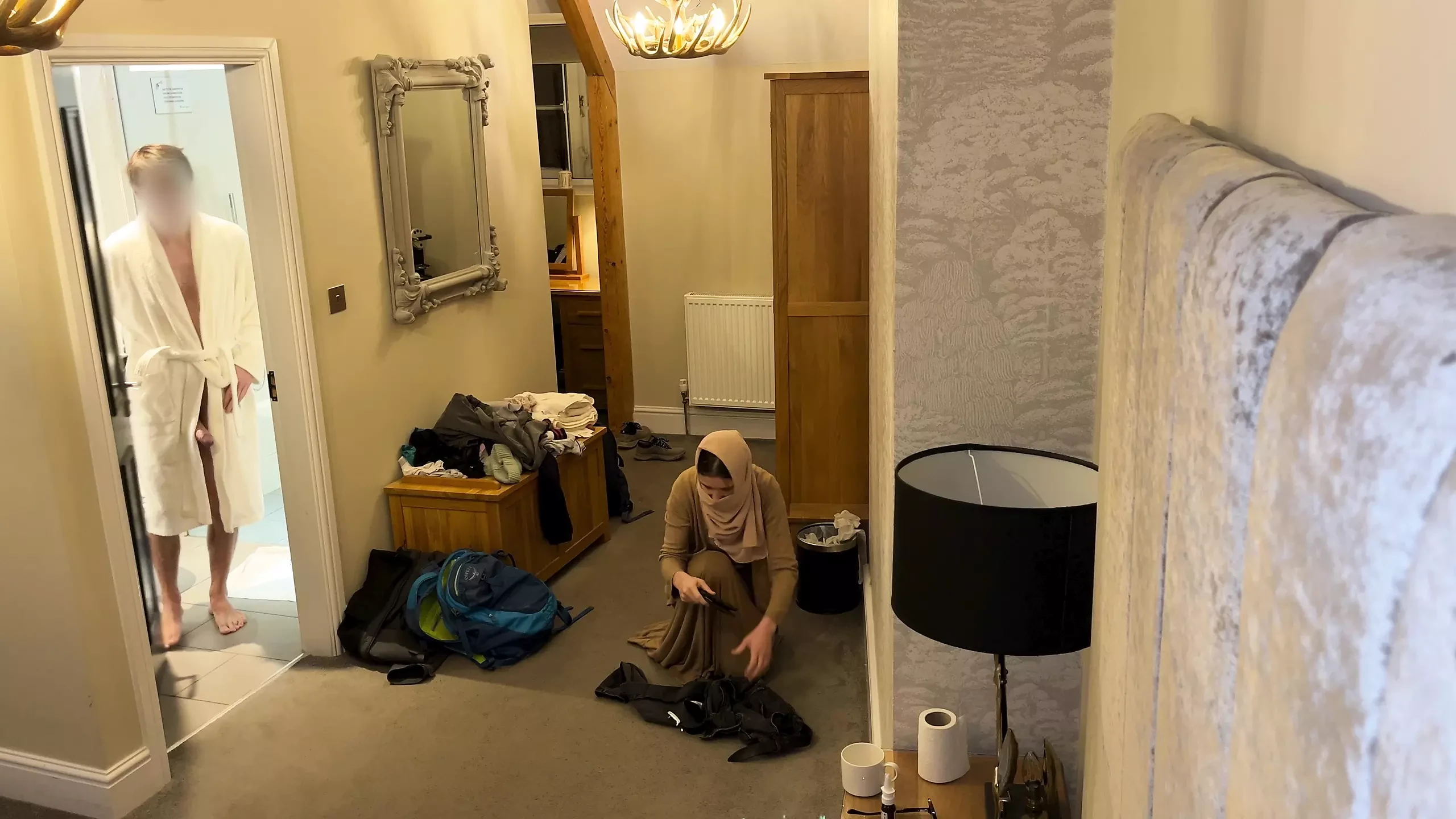 Arab maid sucks my dick to save her job after caught stealing