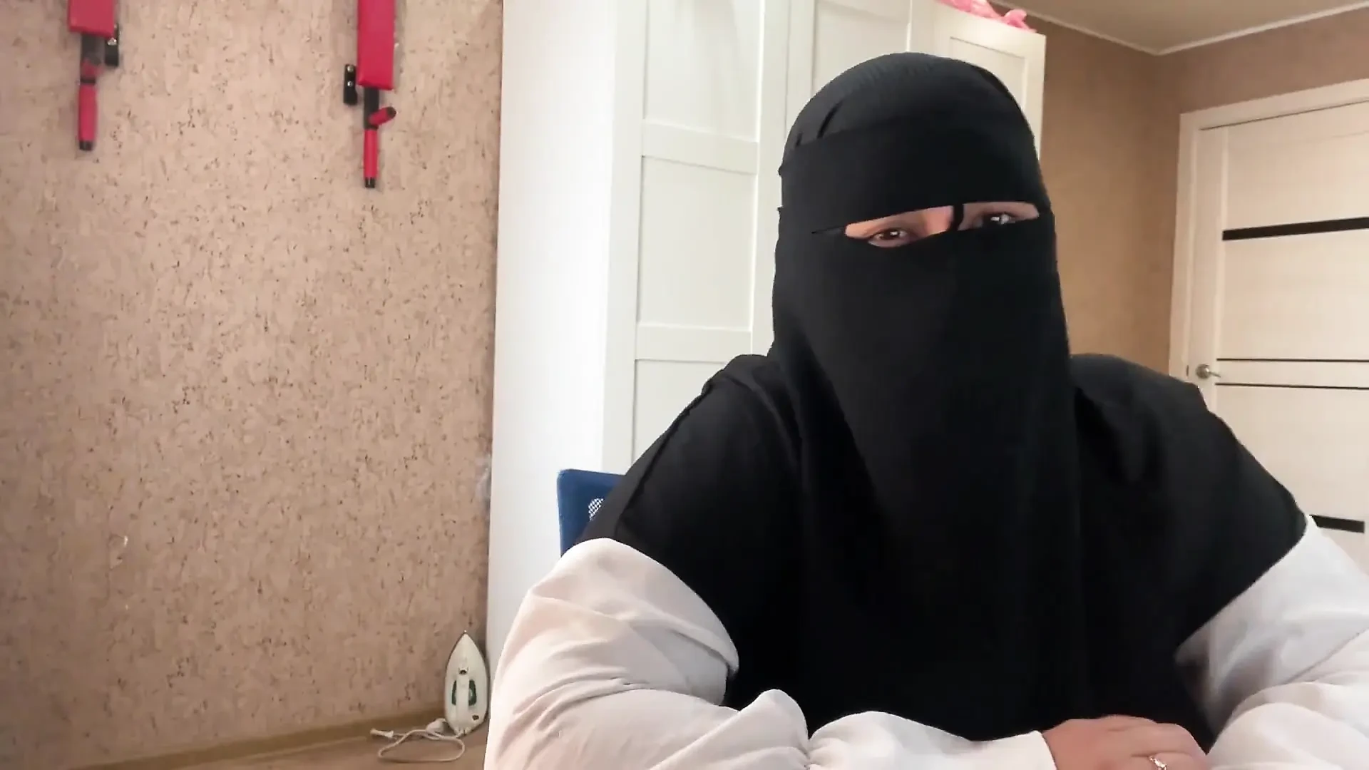 Big Boobs Arab MILF Sitting on Web Chat