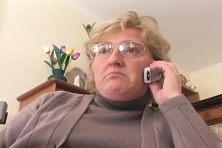 Blonde BBW mature French fucked until creampie