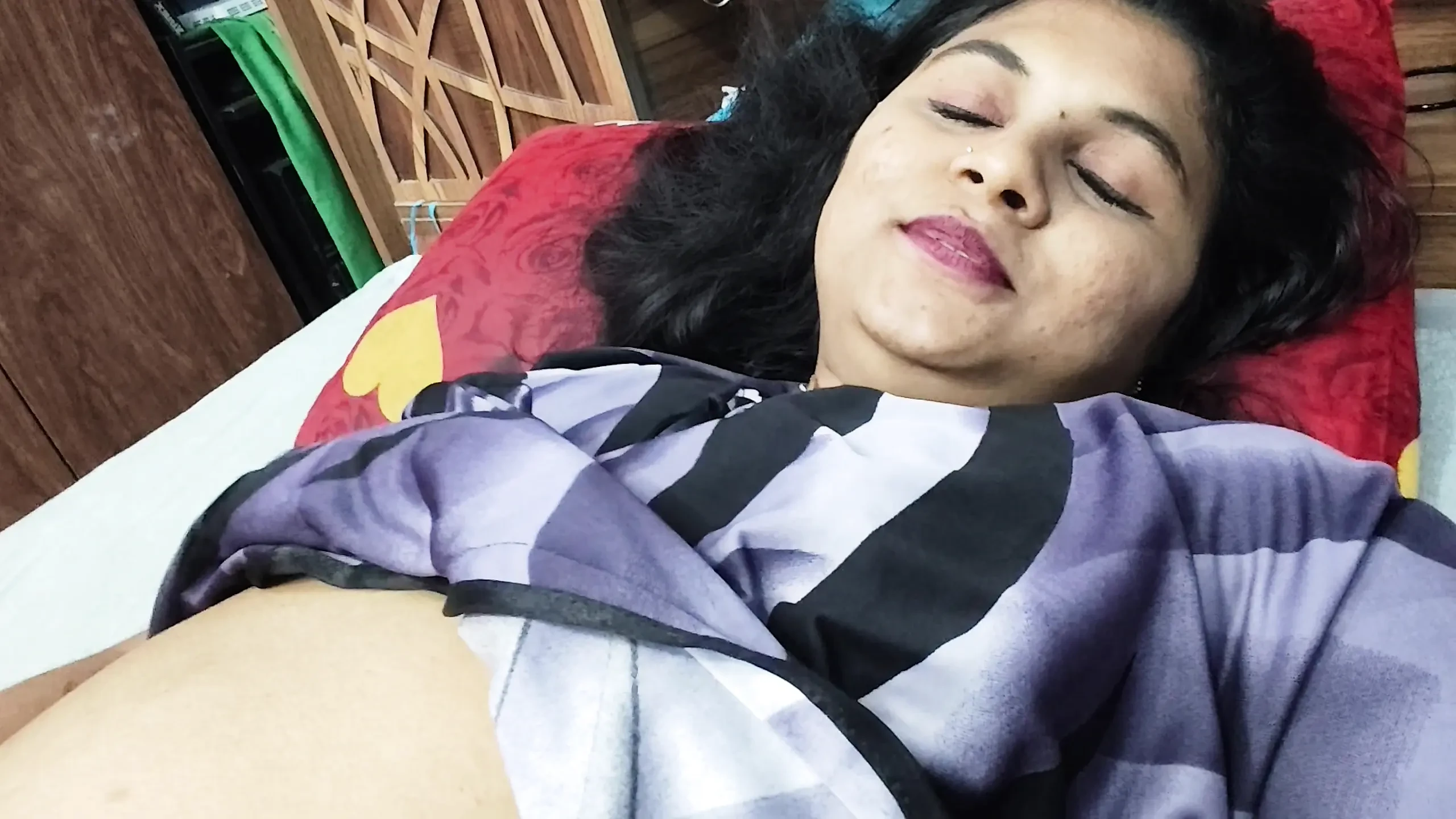 Step mom pussy lick and drink in home by step son , Indian step mom enjoy pussy lick with step son