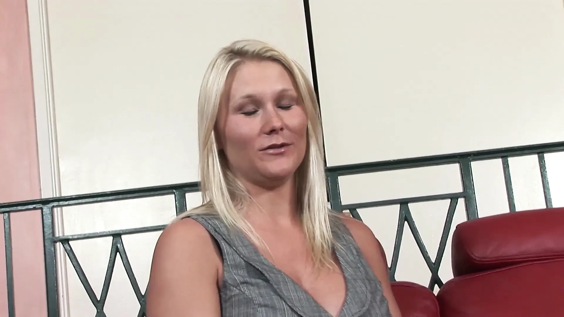 Stunning blonde with big boobs screwed very hard