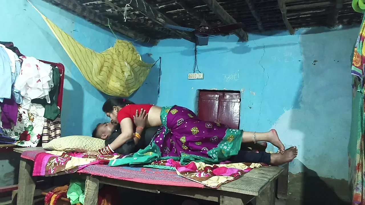 Sexy Bengali housewife wife fucking hard in home, Red blouse remove boob sucking