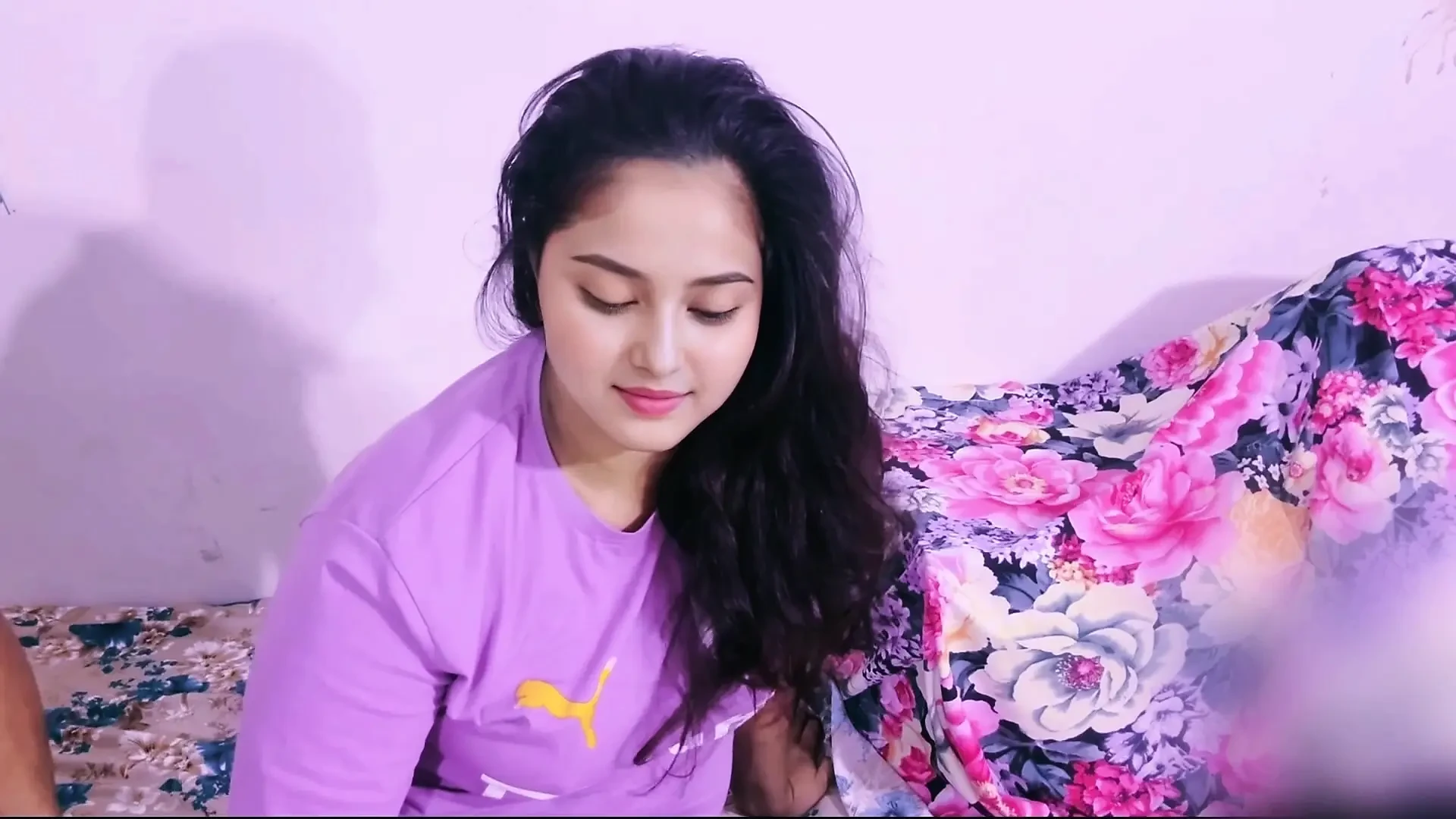 My big stepsister was seduced me, we shared single bed, full Hindi Audio