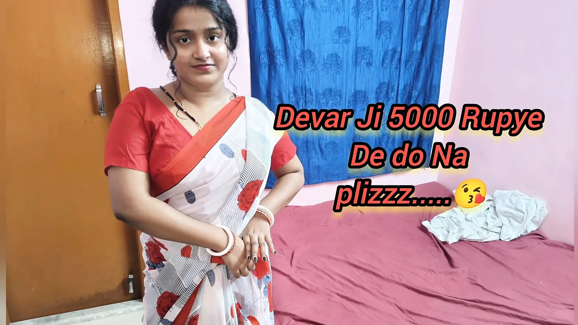 Beautiful Desi Bhabhi fucks her brother-in-law in front of her Husband’s photo