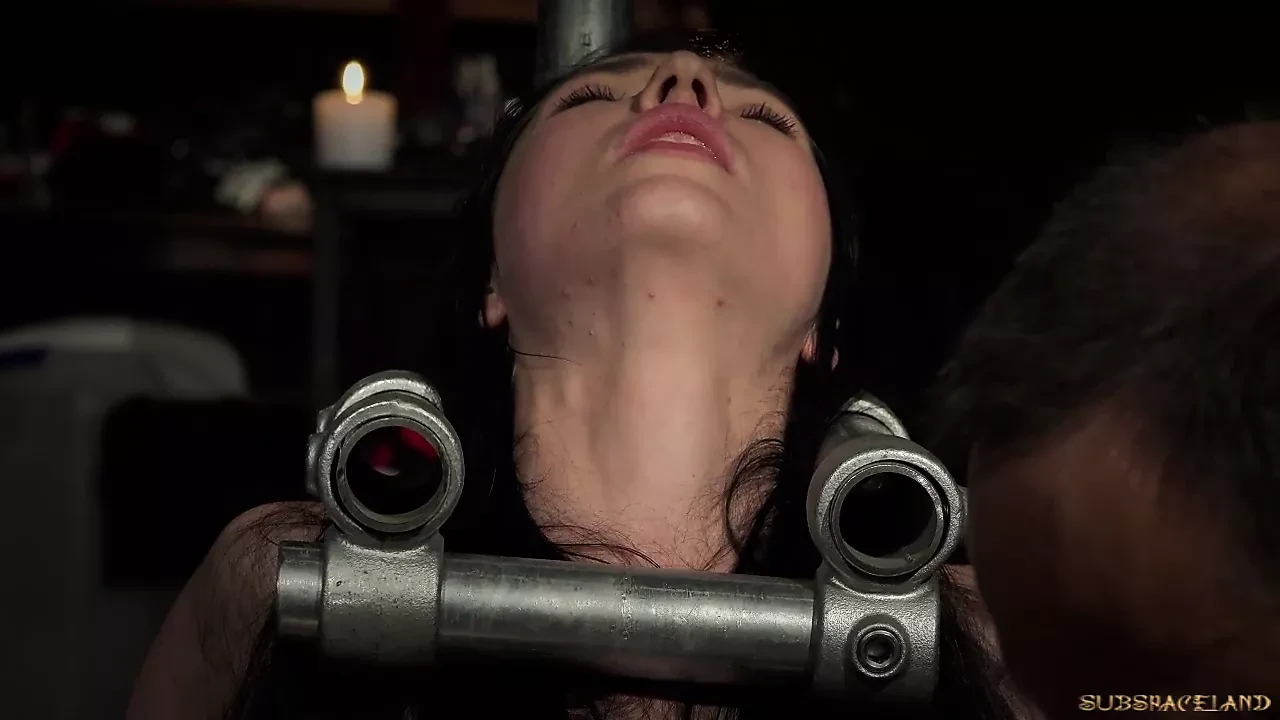 Bondage Teen in Hard BDSM punishment for naughty behavior